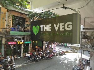 Outside. at The Veg - Organic Vego and Tea in Hanoi