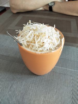 Coconut coffee. at The Veg - Organic Vego and Tea in Hanoi