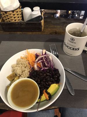 salad bowl  at The Veg - Organic Vego and Tea in Hanoi