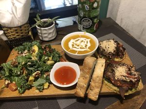 beautiful presentation with sizeable portions  at The Veg - Organic Vego and Tea in Hanoi