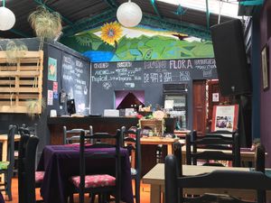 the restaurant  at Flora in Quito