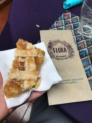 Pineapple pie  at Flora in Quito