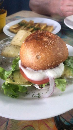Such a good burger! at Flora in Quito