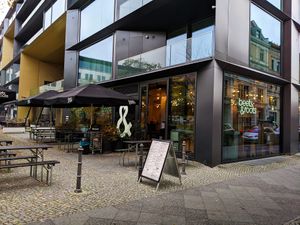 Outside of Beets&Roots at beets&roots in Berlin