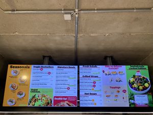 The menu  at beets&roots in Berlin