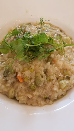 Vegetable and herb risotto at The Allotment in Dover