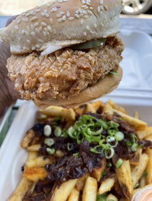 Delicious fried chicken sandwich   at J Selby's in St Paul