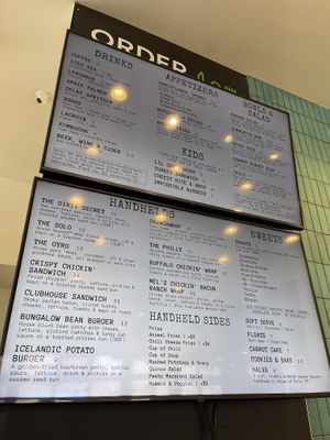 New menu as of May 2022  at J Selby's in St Paul