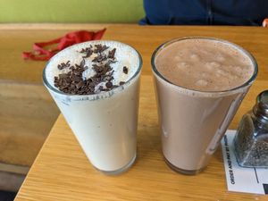 Tiramisu, chocolate and peanut butter shakes at J Selby's in St Paul
