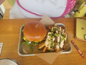 Dirty Double + side of animal fries at J Selby's in St Paul