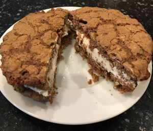 Oatmeal Cream Pie. Big enough to share & not feel shorted. Great with coffee. at J Selby's in St Paul