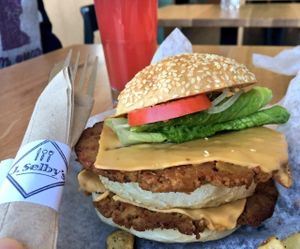 The Dirty Secret with burgers from The Herbivorous Butcher at J Selby's in St Paul