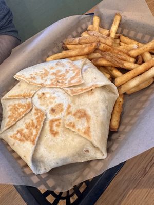 Crunch wrap and fries   at J Selby's in St Paul