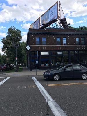 The view walking up Selby!  Another pilgrimage to a new vegan place, so stimulated to be there!   at J Selby's in St Paul