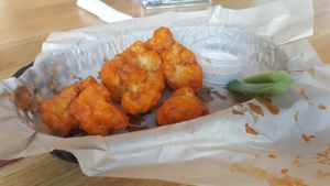Buffalo cauliflower (Sorry, they were so good I took the photo after I started eating) at J Selby's in St Paul