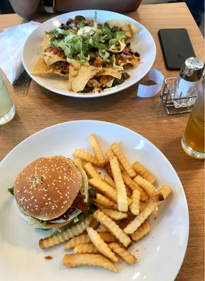 Dirty Secret w/ Tempeh Bacon & Nachos  at J Selby's in St Paul