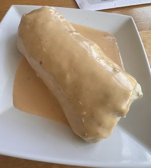 Smothered breakfast burrito   at J Selby's in St Paul