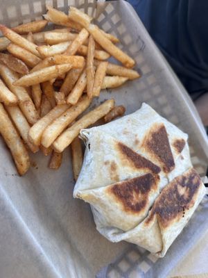 Breakfast Crunchwrap and fries   at J Selby's in St Paul