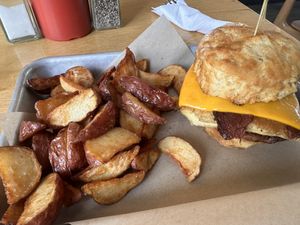 Side of breakfast potatoes   at J Selby's in St Paul