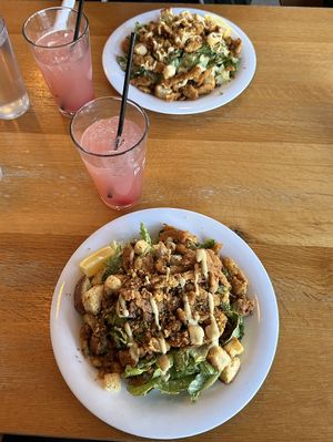 caesar salad with soy curls   at J Selby's in St Paul