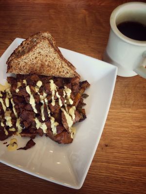 Spicy brunch hash!  at J Selby's in St Paul