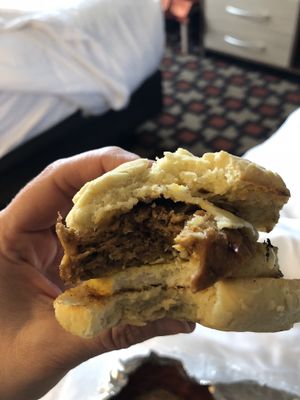 Carry out breakfast sandwich. Yum! at J Selby's in St Paul