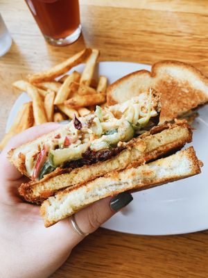 Nashville Hot Chickin Sandwich at J Selby's in St Paul