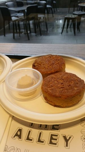 Vegan crumpets with whipped maple butter at The Alley in Melbourne