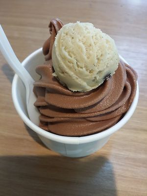 Soft serve with cookie dough at The Alley in Melbourne