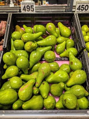 Local avocados. at Champion in Moorea