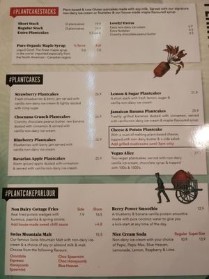 Menu dec 2023 at The Pancake Parlour - Melbourne Central in Melbourne