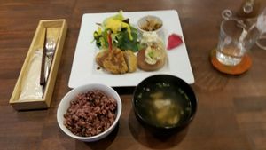dinner at Foo's Cafe Hinoki in Funabashi