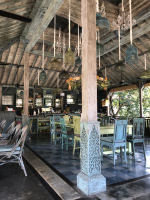 Dining area at Herb Library  in Ubud