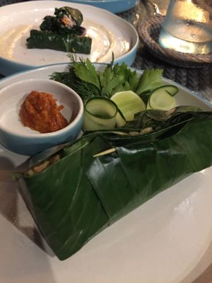 25 different herb rice dish, vegan  at Herb Library  in Ubud