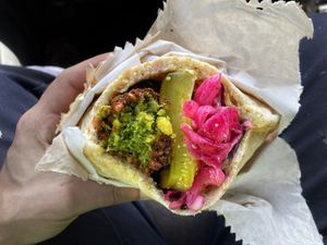 Classic pita 👌🏼😋 at Just Falafs in Fitzroy North