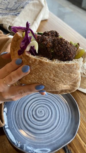 Felafel pita  at Just Falafs in Fitzroy North