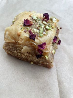Great baklava  at Just Falafs in Fitzroy North