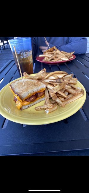 Backyard bbq. Pretty good, not too big on the chicken choice though.   at Melt Bar & Grilled in Akron