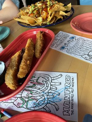 Fried pickles   at Melt Bar & Grilled in Akron