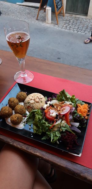 Falafel at La Esterella in Lagos
