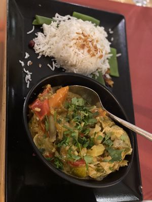 Thai curry  at La Esterella in Lagos