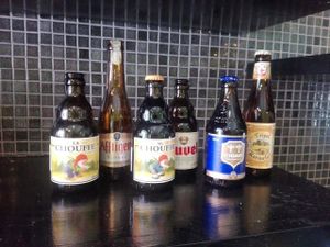 just a selection of our beers :) at La Esterella in Lagos