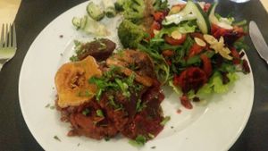 just one of our delicious vegan options at La Esterella in Lagos