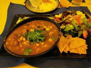 Chili sin carne at La Esterella in Lagos