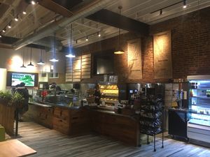 Nice ambiance at Pure Cold Press in Brookline