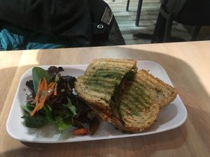 Portobello dream veganized at Pure Cold Press in Brookline