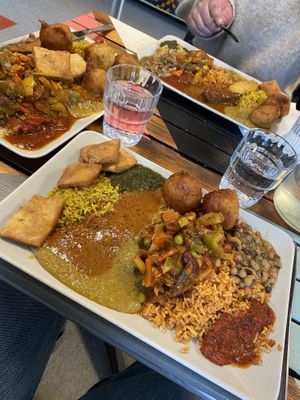 Mixed plate  at Africa Daily in Lund