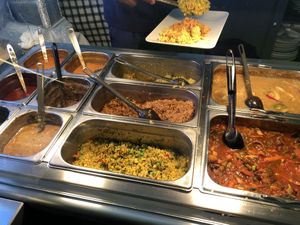buffet  at Africa Daily in Lund