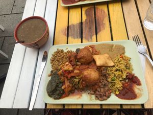 Vegan option 😍 at Africa Daily in Lund