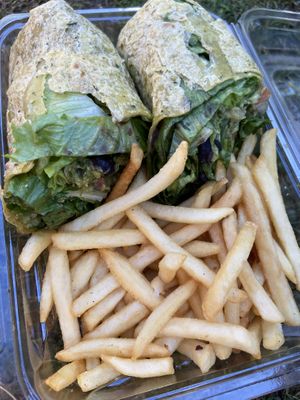 santa fe wrap w/o cheese  at MidMod Cafe in Palm Springs